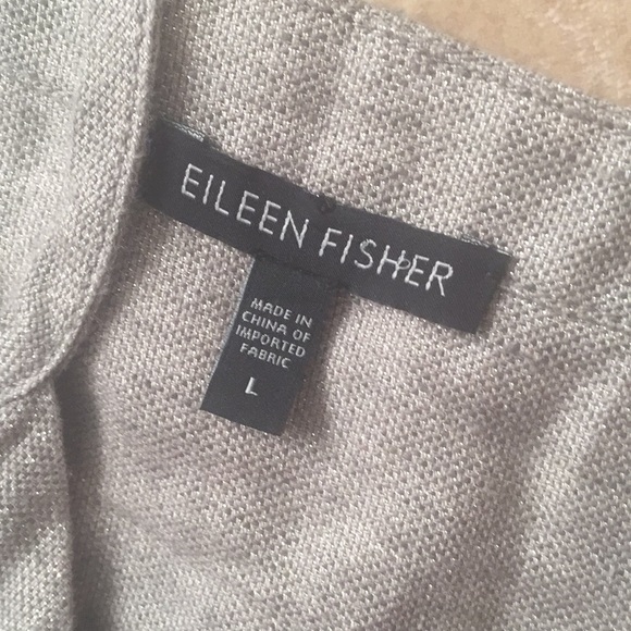 Eileen Fisher linen shimmer shift dress - Picture 7 of 8